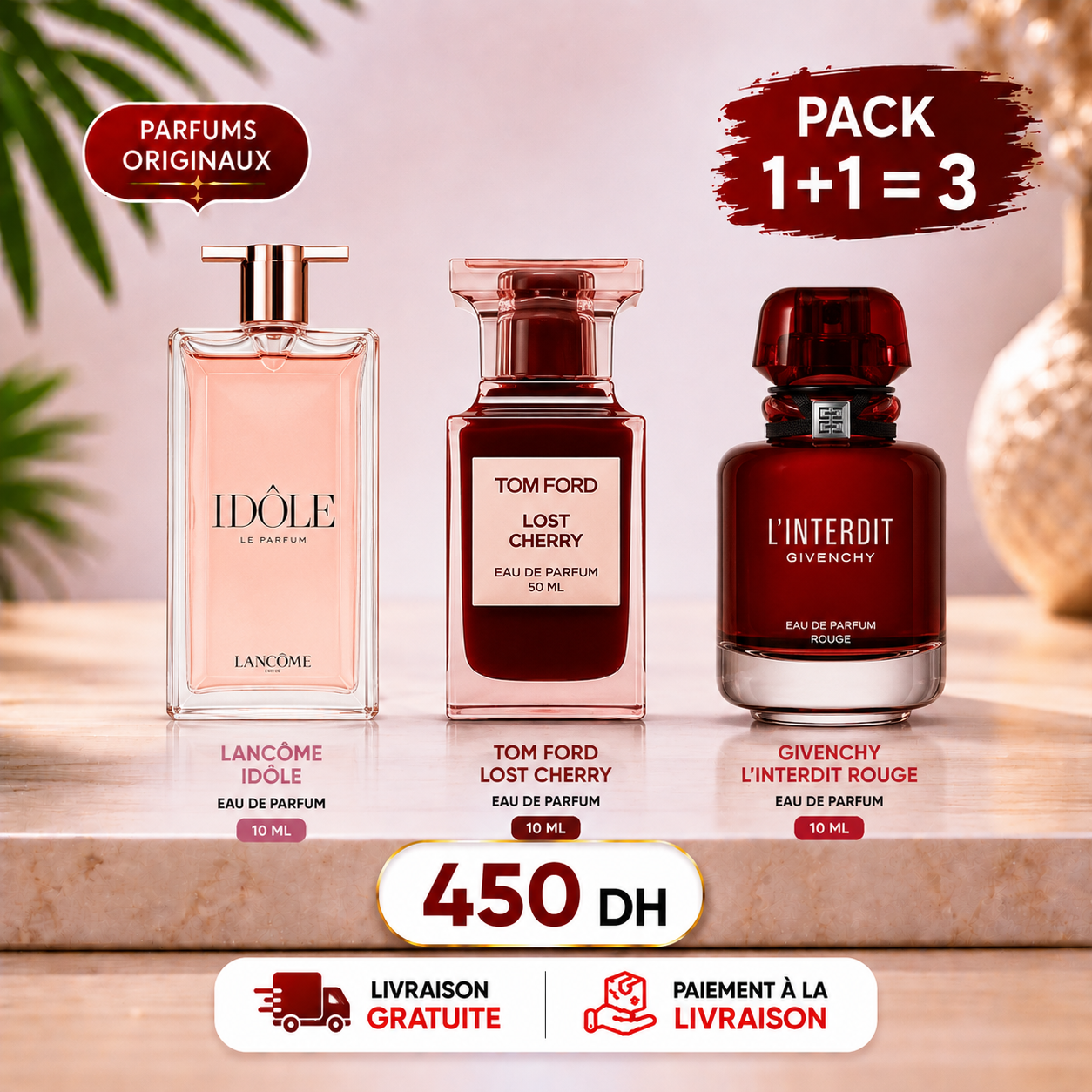 🌹 PACK FEMME PRESTIGE 1+1=3